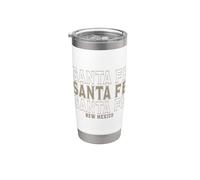 Vintage Santa Fe Nouveau Mexique Gobelet isotherme en acier inoxydable double paroi