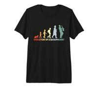 Vintage Saxophonist Evolution Marching Band Jazz Music T-Shirt Haut de Gamme