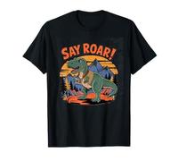 Vintage Say Roar Dinosaur Photographer Tee for Campers T-Shirt