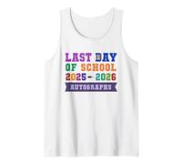 Vintage School Last Day 2026 Sign My Autographs Kids DIY Art Débardeur