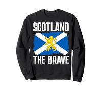 Vintage Scotland The Brave Flag Scottish Pride Clothing Spot Sweatshirt
