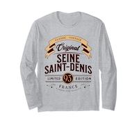 Vintage Seine-Saint-Denis Département France Manche Longue