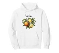 Vintage Sicile Citron Orange Sicile été Art Sweat à Capuche