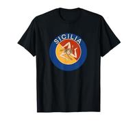 Vintage Sicile Trinacria Symbole Heritage Sicilien T-Shirt