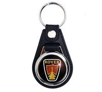 Vintage Sign Designs Porte-clés en cuir synthétique de qualité Rover. Produit sous licence officielle Rover., multicolore, S