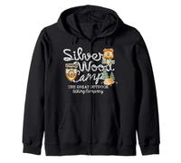 Vintage Silver Wood Camp The Great Outdoor Randonnée Sweat à Capuche