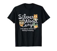 Vintage Silver Wood Camp The Great Outdoor Randonnée T-Shirt