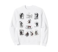 Vintage Singes Singes Chimpanzé Primates Evolution Biologie Sweatshirt