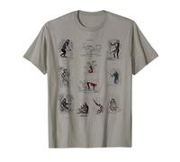 Vintage Singes Singes Chimpanzé Primates Evolution Biologie T-Shirt