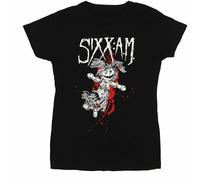 Vintage Sixx AM Band Men T-Shirt Black Cotton Tee Shirt Fan JJ827 Manches Courtes(Medium)
