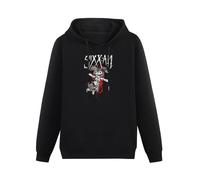 Vintage Sixx Am Band Mens Ladies Men's Hooded with Pocket Black Cotton Hoodie Sweatershirt Fan Black M