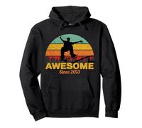 Vintage Skateboarding Awesome Since 2013 Sweat à Capuche