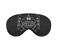 Vintage Skeleton Magic Ouija Black Pattern Sleep Mask Eye Eyepatch Eyeshade with Elastic Strap Cover Sleeping for Men Women Kids