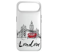 Vintage Sketch Hand Drawn London T Shirt, London Landmarks Coque pour iPhone Air