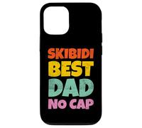 Vintage Skibidi Best Dad No Cap Dad Rizz Funny Father's Day Coque pour iPhone 12/12 Pro