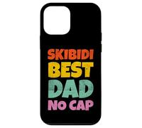 Vintage Skibidi Best Dad No Cap Dad Rizz Funny Father's Day Coque pour iPhone 12 mini