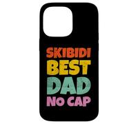 Vintage Skibidi Best Dad No Cap Dad Rizz Funny Father's Day Coque pour iPhone 14 Pro Max