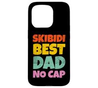 Vintage Skibidi Best Dad No Cap Dad Rizz Funny Father's Day Coque pour iPhone 15 Pro