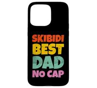 Vintage Skibidi Best Dad No Cap Dad Rizz Funny Father's Day Coque pour iPhone 15 Pro Max