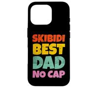 Vintage Skibidi Best Dad No Cap Dad Rizz Funny Father's Day Coque pour iPhone 16 Pro