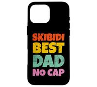 Vintage Skibidi Best Dad No Cap Dad Rizz Funny Father's Day Coque pour iPhone 16 Pro Max