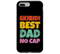 Vintage Skibidi Best Dad No Cap Dad Rizz Funny Father's Day Coque pour iPhone 7 Plus/8 Plus