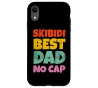 Vintage Skibidi Best Dad No Cap Dad Rizz Funny Father's Day Coque pour iPhone XR