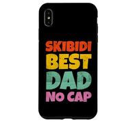 Vintage Skibidi Best Dad No Cap Dad Rizz Funny Father's Day Coque pour iPhone XS Max