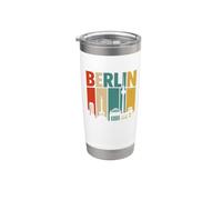 Vintage Skyline Germany Berlin Gobelet isotherme en acier inoxydable double paroi