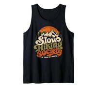 Vintage Slow Hiking Society Mountain Hiker Nature Débardeur