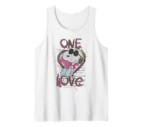 Vintage Snoopy Joe Cool One Love Glitch Rétro pour la Saint-Valentin Débardeur
