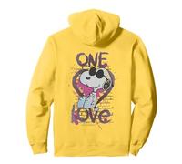Vintage Snoopy Joe Cool One Love Glitch Rétro pour la Saint-Valentin Sweat à Capuche