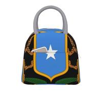 Vintage Somalia Emblème National Grande Sac Isotherme Repas Boîte À Déjeuner Glacière Enfants Réutilisable Tote Unisexe Bandoulière Isolée Pique-Nique Travail École Camping