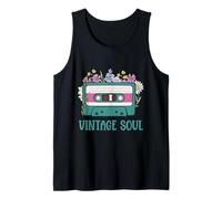 Vintage Soul Floral Cassette Tape Retro Mixtape Nostalgie Débardeur