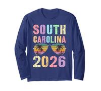 Vintage South Carolina 2026 Vacay Travel Vacances Assorti Manche Longue