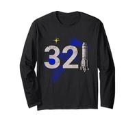 Vintage Space Coast 321 Rocket Launch Souvenir Manche Longue