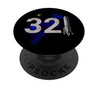 Vintage Space Coast 321 Rocket Launch Souvenir PopSockets PopGrip Adhésif