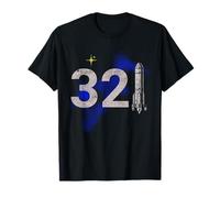 Vintage Space Coast 321 Rocket Launch Souvenir T-Shirt