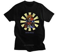 Vintage Space Pirate Captain Harlock T-Shirt Men Short Sleeve Japanese Manga Tshirt O-Neck Pure Cotton Anime Shirt Harajuku Black XXL