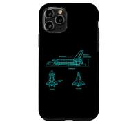 Vintage Space Shuttle Schematic Rocket Flight Coque pour iPhone 11 Pro