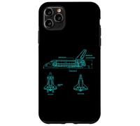 Vintage Space Shuttle Schematic Rocket Flight Coque pour iPhone 11 Pro Max