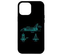 Vintage Space Shuttle Schematic Rocket Flight Coque pour iPhone 12 Pro Max