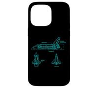 Vintage Space Shuttle Schematic Rocket Flight Coque pour iPhone 14 Pro Max