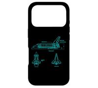 Vintage Space Shuttle Schematic Rocket Flight Coque pour iPhone 17 Pro