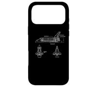 Vintage Space Shuttle Schematic Rocket Flight Coque pour iPhone 17 Pro Max