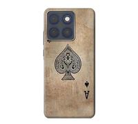 Vintage Spades Ace Card Etui Coque Housse pour Motorola Edge 70