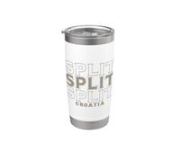 Vintage Split Croatie Gobelet isotherme en acier inoxydable double paroi