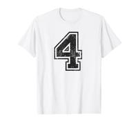 Vintage Sport Numéro 4 Quatre T-Shirt Graphique avec Valeur