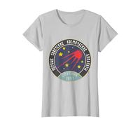 Vintage Spoutnik URSS Union soviétique Propagande T-Shirt, Femme, Argent, XS