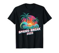 Vintage Spring Break 2026 Voyage Vacances Surf Travel Vacay T-Shirt